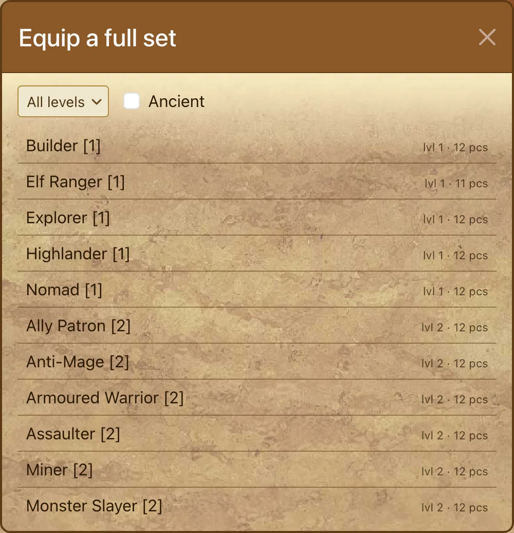 The full-set picker